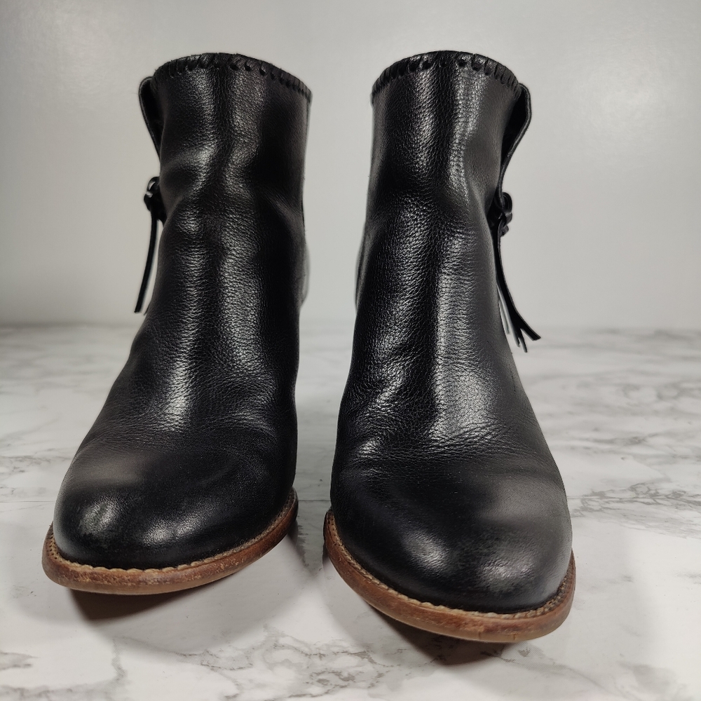 Jack Rogers Greer Black Leather Booties Size 7.5 - Picture 2 of 13